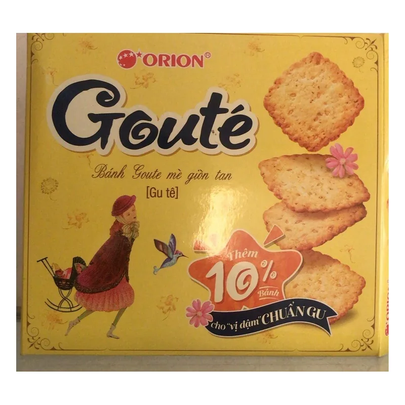 Bánh quy Gouté Mè giòn tan 316,8g x 8 hộp