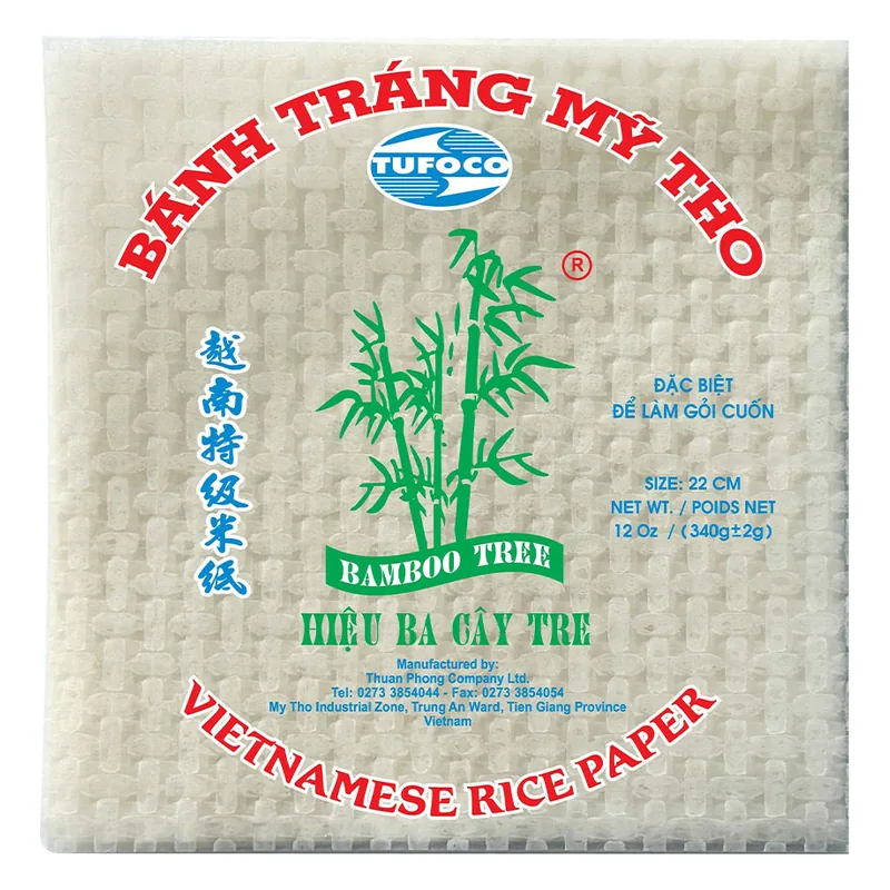 TUFOCO - Bánh tráng cuốn vuông size 22cm 340gx44 gói