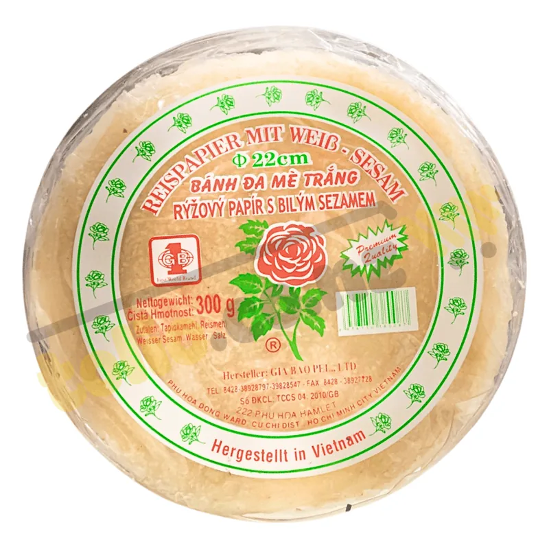 Bánh tráng mè trắng 300g x 40 gói