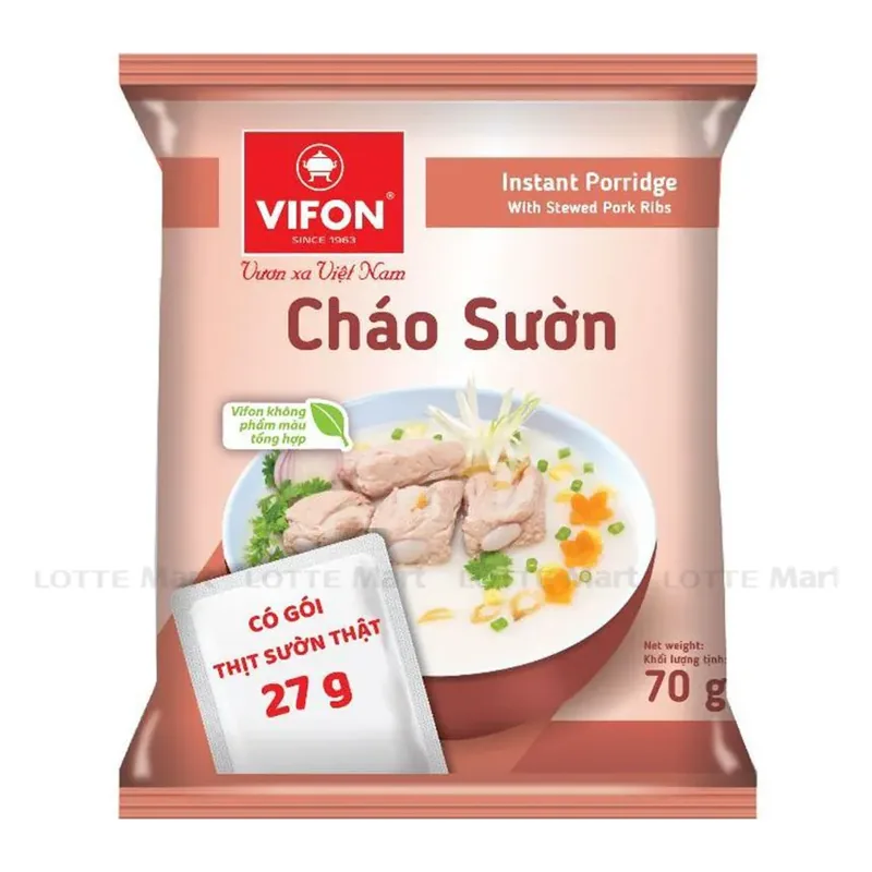 VIFON Cháo Sườn Non 70g x 50 gói