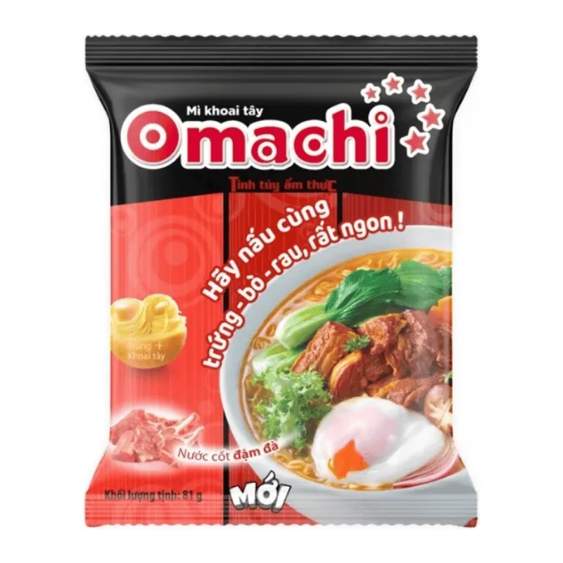 Mì Omachi Bò 80g x 30 gói