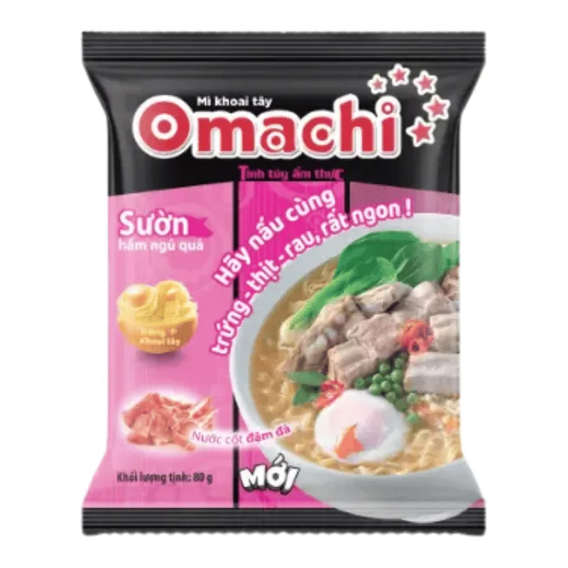 Mì Omachi Sườn 80g x 30 gói