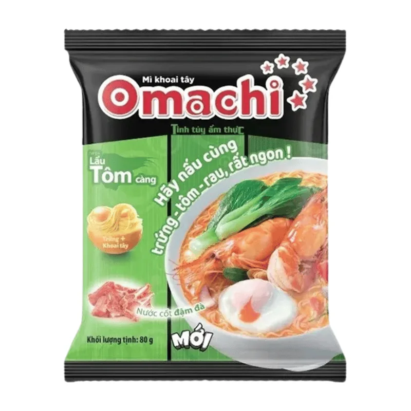 Mì Omachi Tôm 80g x 30 gói