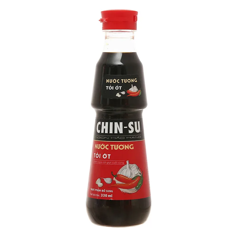 Xì dầu chinsu tỏi ớt 330ml x 24